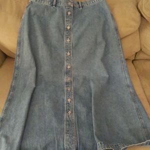Lauren Denim Midi Skirt size 16W